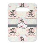 Cats in Love Rectangular Trivet with Handle (Personalized)