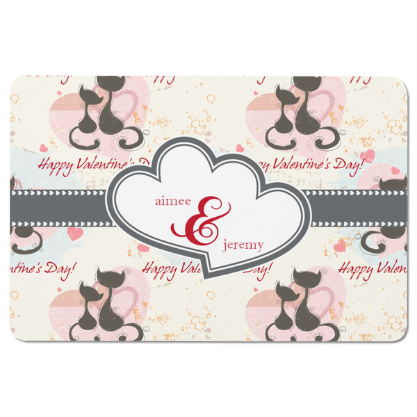 Cats in Love Rectangular Fridge Magnet - FRONT