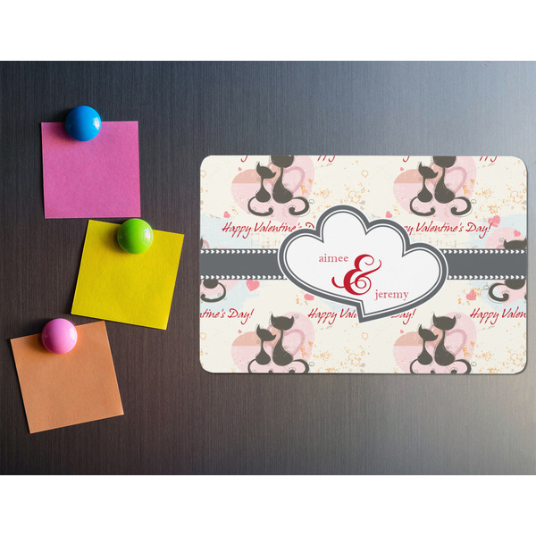 Cats in Love Rectangular Fridge Magnet - LIFESTYLE