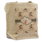 Cats in Love Reusable Cotton Grocery Bag - Single (Personalized)