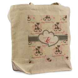 Cats in Love Reusable Cotton Grocery Bag (Personalized)