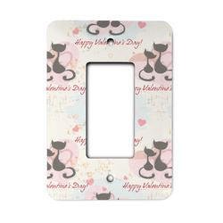 Cats in Love Rocker Style Light Switch Cover (Personalized)