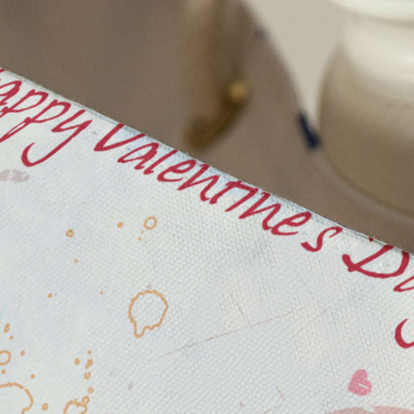 Cats in Love Large Rope Tote - Close Up View