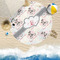 Cats in Love Round Beach Towel Lifestyle