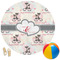 Cats in Love Round Beach Towel (Personalized)