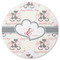 Cats in Love Round Coaster Rubber Back - Single