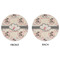 Cats in Love Round Linen Placemats - APPROVAL (double sided)