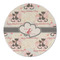 Cats in Love Round Linen Placemats - FRONT (Double Sided)