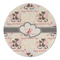 Cats in Love Round Linen Placemats - FRONT (Single Sided)