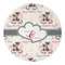 Cats in Love Round Paper Coaster - Approval