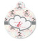 Cats in Love Round Pet ID Tag - Large - Front