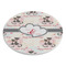 Cats in Love Round Stone Trivet - Angle View