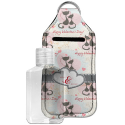 Cats in Love Hand Sanitizer & Keychain Holder - Large (Personalized)