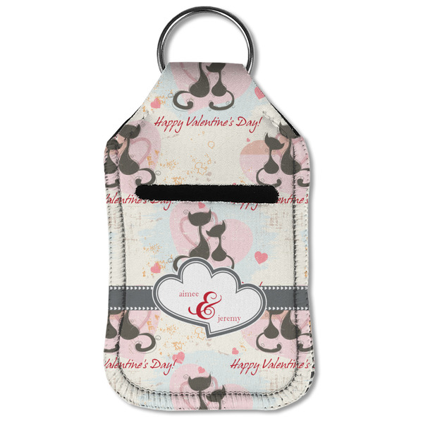 Cats in Love Sanitizer Holder Keychain - Small (Front Flat)