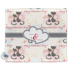 Cats in Love Security Blanket - Single Sided (Personalized)