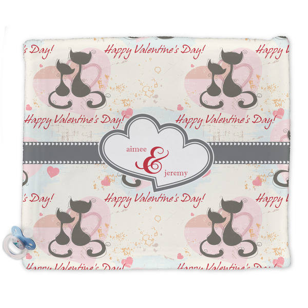 Custom Cats in Love Security Blanket - Single Sided (Personalized)