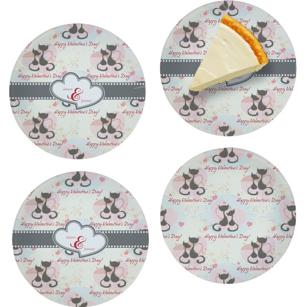 Cats in Love Set of Appetizer / Dessert Plates