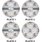 Cats in Love Set of Lunch / Dinner Plates (Approval)