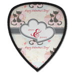 Cats in Love Iron on Shield Patch A w/ Couple's Names