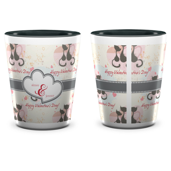 Cats in Love Shot Glass - Two Tone - APPROVAL