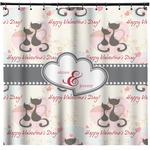 Cats in Love Shower Curtain - Custom Size (Personalized)