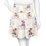 Cats in Love Skater Skirt - Small