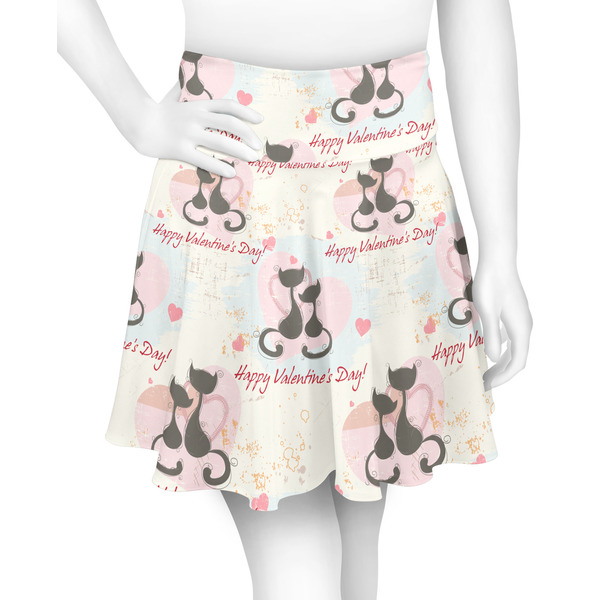 Custom Cats in Love Skater Skirt - Small