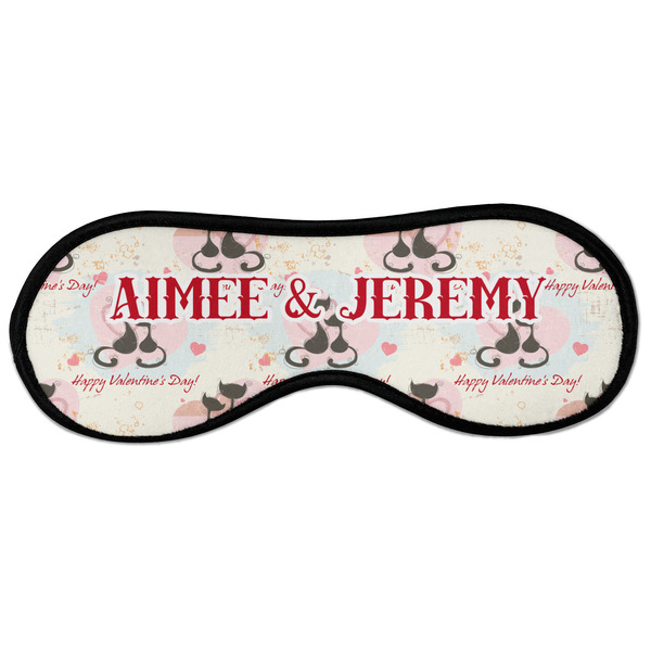 Custom Cats in Love Sleeping Eye Masks - Large (Personalized)