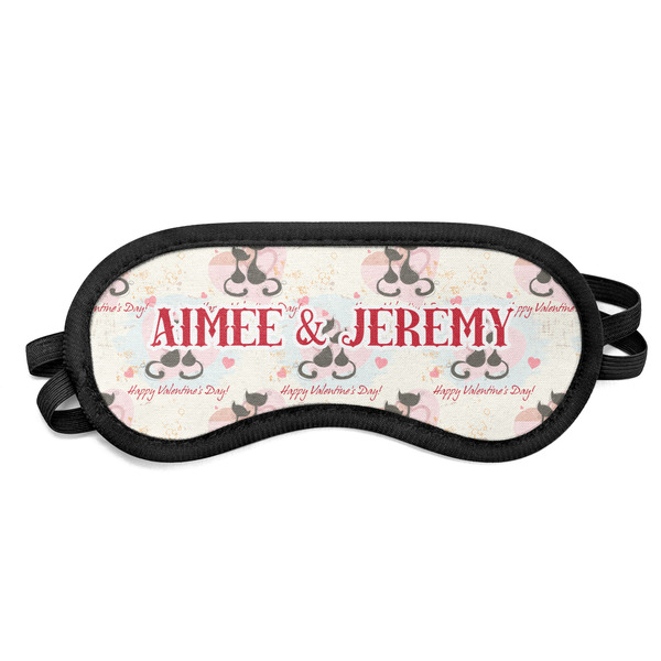 Custom Cats in Love Sleeping Eye Mask - Small (Personalized)