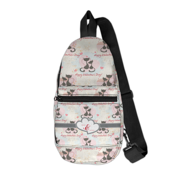 Custom Cats in Love Sling Bag (Personalized)