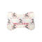 Cats in Love Bone Shaped Dog Food Mat (Small) (Personalized)
