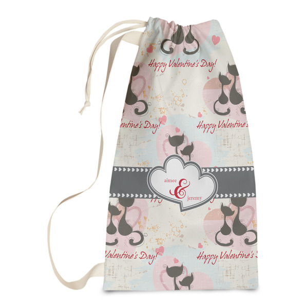 Custom Cats in Love Laundry Bags - Small (Personalized)