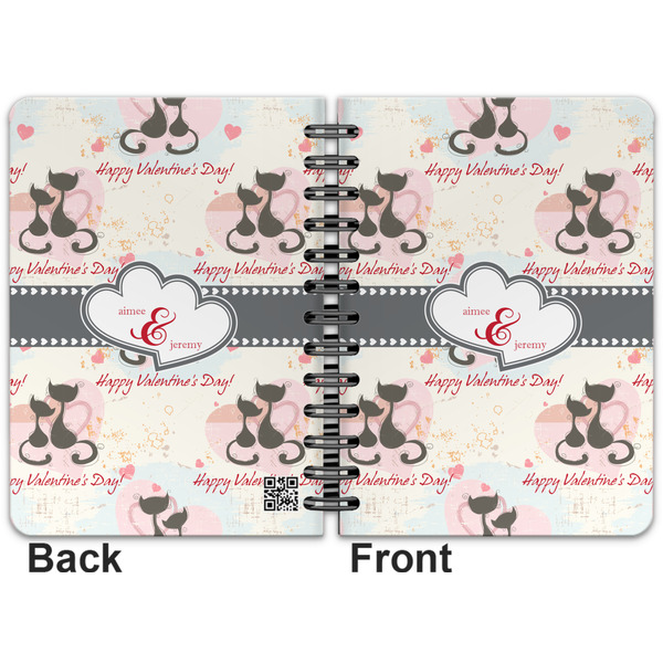 Cats in Love Spiral Journal 5 x 7 - Apvl