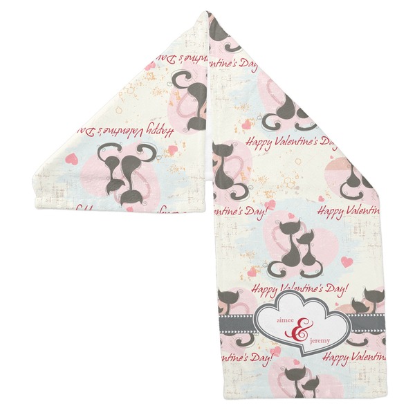 Cats in Love Sports Towel Folded - Both Sides Showing