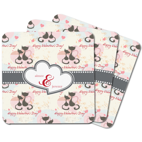 Cats in Love Square Fridge Magnet - MAIN