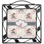Cats in Love Square Trivet (Personalized)