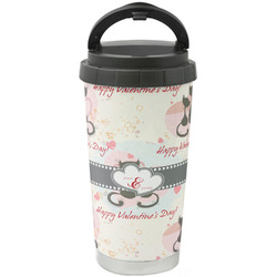 Cats in Love Stainless Steel Coffee Tumbler (Personalized)