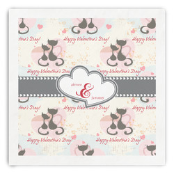 Cats in Love Paper Dinner Napkins (Personalized)