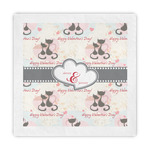 Cats in Love Standard Decorative Napkins (Personalized)