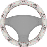 Cats in Love Steering Wheel Cover (Personalized)