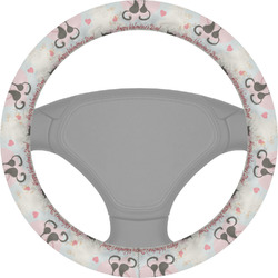 Cats in Love Steering Wheel Cover
