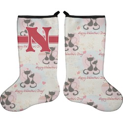 Cats in Love Holiday Stocking - Double-Sided - Neoprene (Personalized)