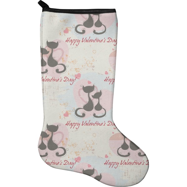 Custom Cats in Love Holiday Stocking - Neoprene
