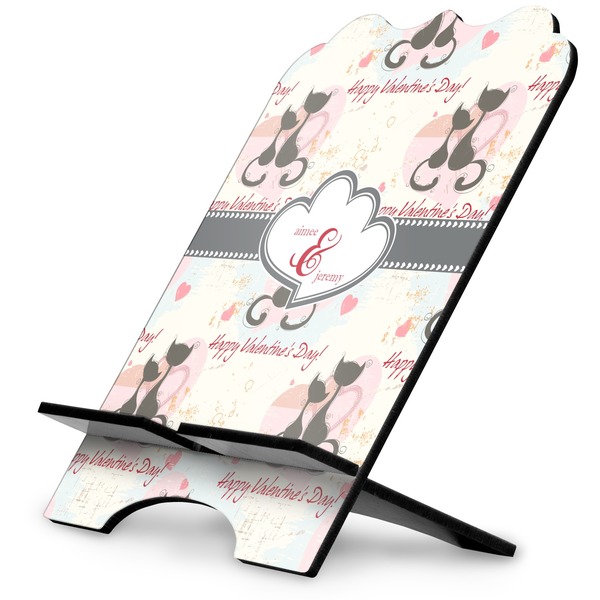 Custom Cats in Love Stylized Tablet Stand (Personalized)