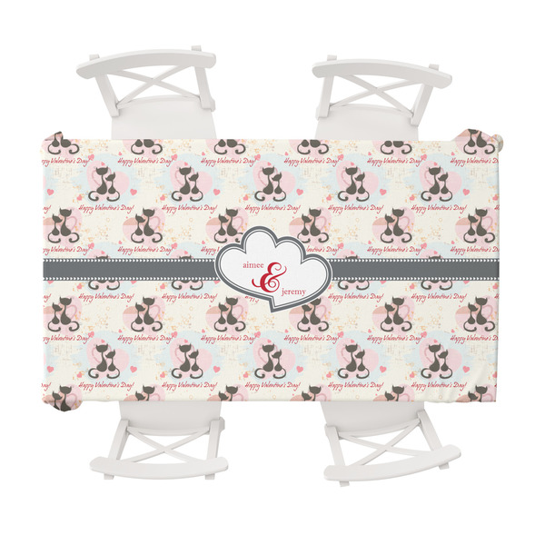 Custom Cats in Love Tablecloth - 58"x102" (Personalized)