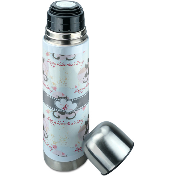 Cats in Love Thermos - Lid Off
