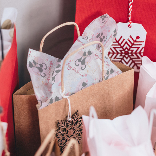 Cats in Love Tissue Paper - In Gift Bag