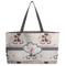 Cats in Love Beach Totes Bag - w/ Black Handles (Personalized)