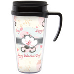 Cats in Love Acrylic Travel Mug with Handle (Personalized)