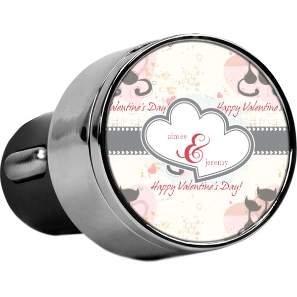 Custom Cats in Love USB Car Charger (Personalized)